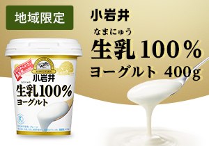 「小岩井 生乳（なまにゅう）100％ヨーグルト　400g」店頭購入　小岩井乳業